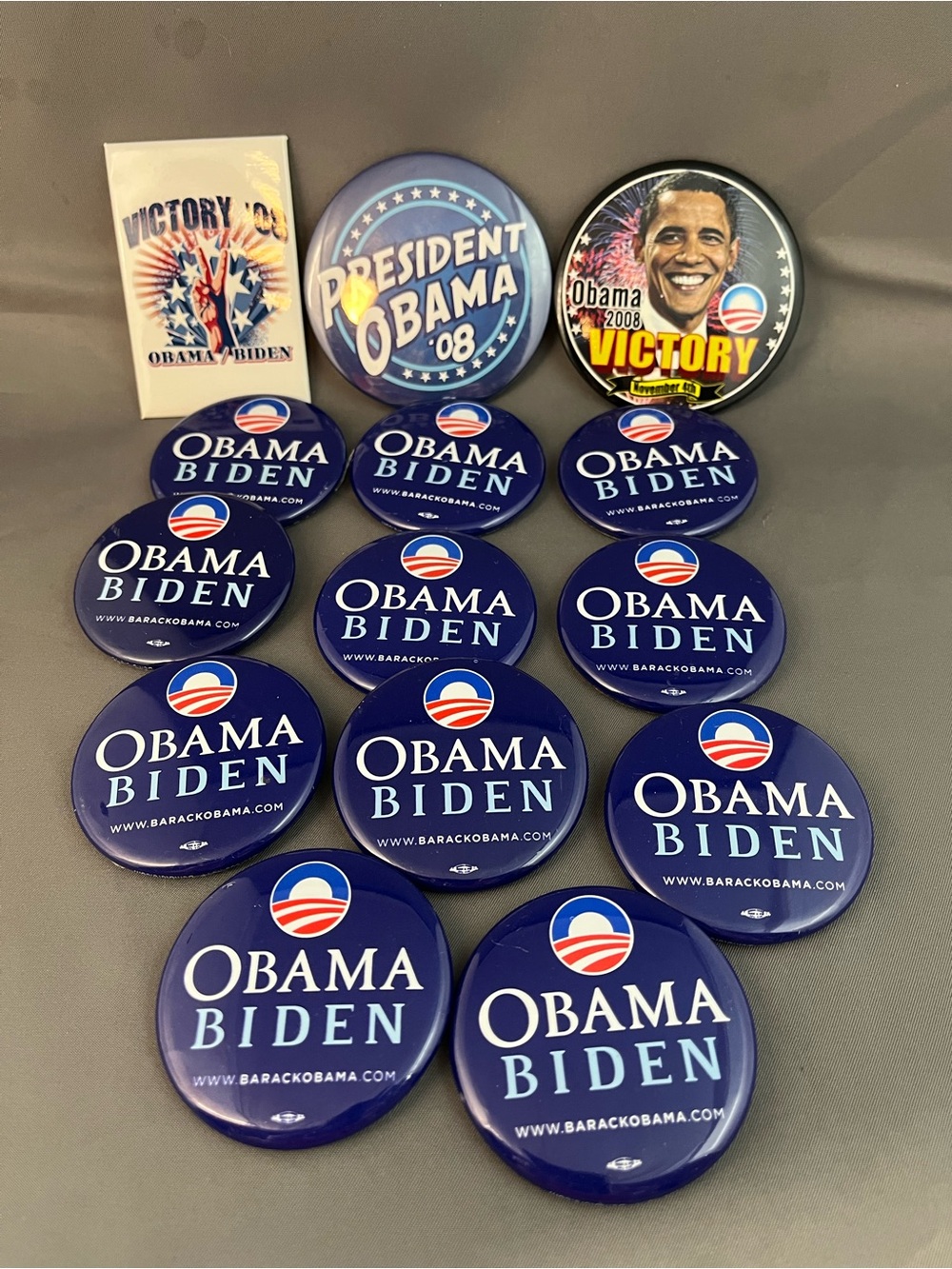 Political Campaign Button Lot Obama Biden Buttons Democratic